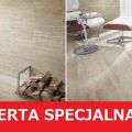 Gres 45/45 travertino silver poler paradyż gat.1 outlet - zdjęcie 1