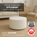 Stolik kawowy ryflowany fi 60 cm, h 40 cm