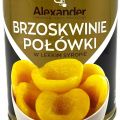 Alexander Brzoskwinie połówki w lekkim syropie 820g/480g