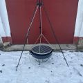 Grill ogrodowy trójnóg 60 cm - komplet