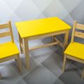 Kuchenki Drewniane dla dzieci stołki stoliki sosnowe malowane i surowe - zdjęcie 3